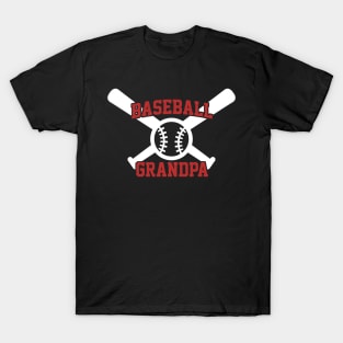 Baseball Grandpa Funny Proud Baseball Grandpa Favorite T-Shirt